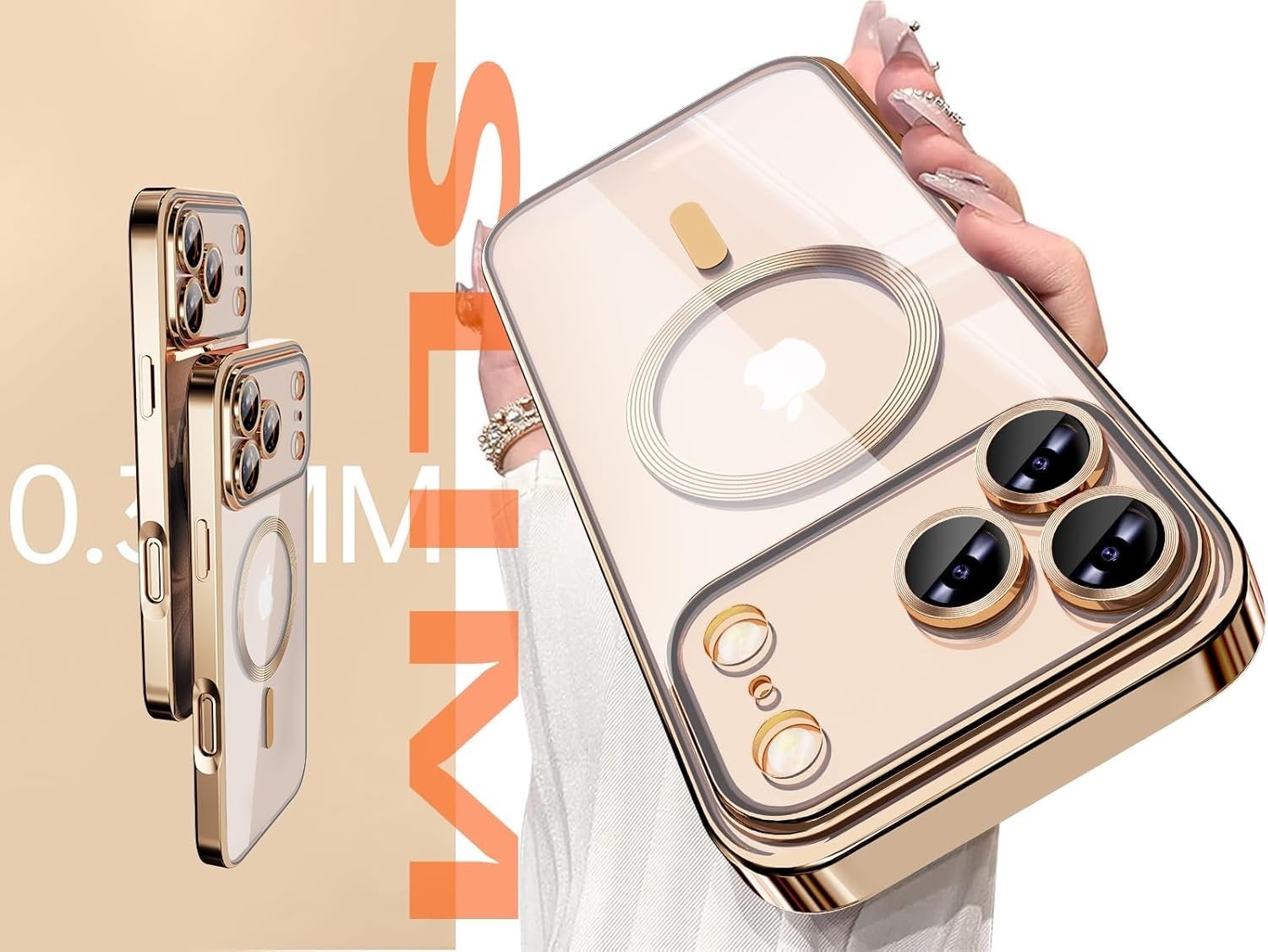 For iPhone 17 Pro Max Case with Shockproof Protection and Anti-Yellowing cover