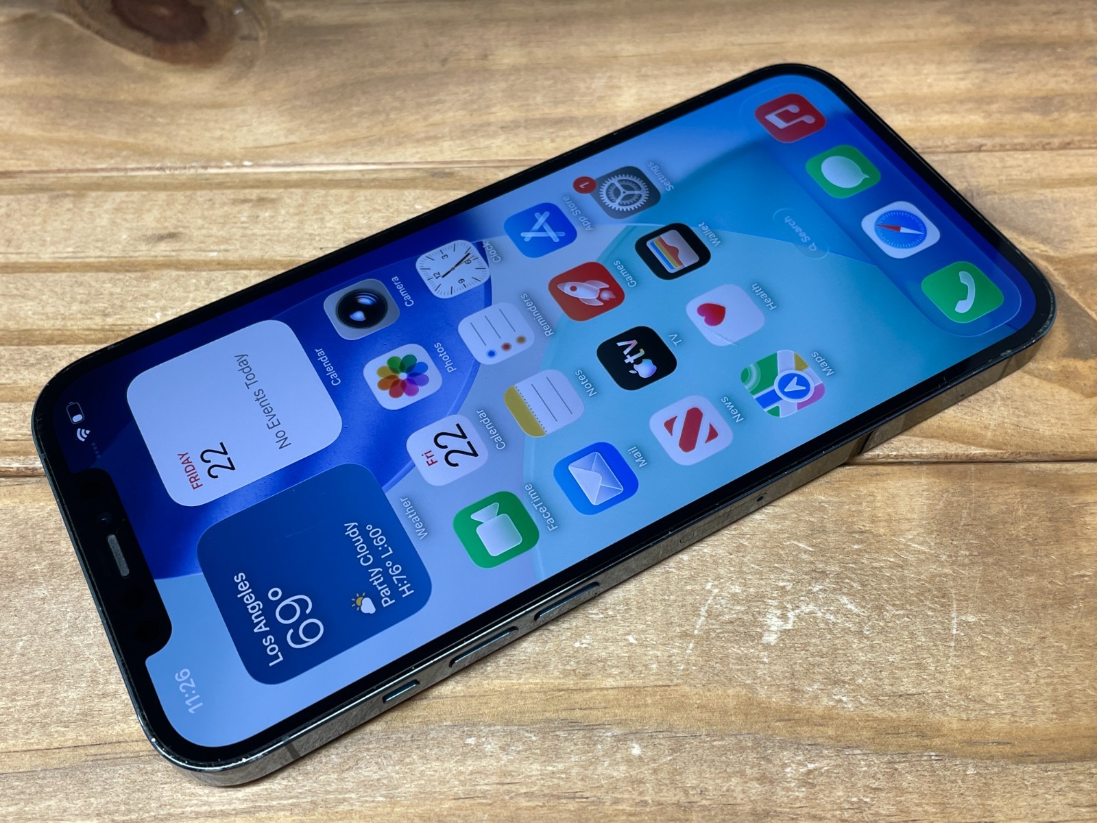 Apple iPhone 12 Pro Max – 256 GB – Blue (Factory Unlocked) A2342 – Read Desc.