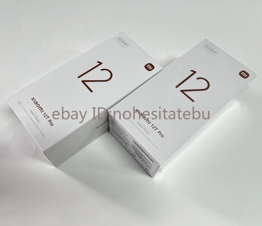 Unlocked Xiaomi 12T Pro 5G Dual SIM 12+256GB 200MP 6.67″ Original Phone 5000mAh