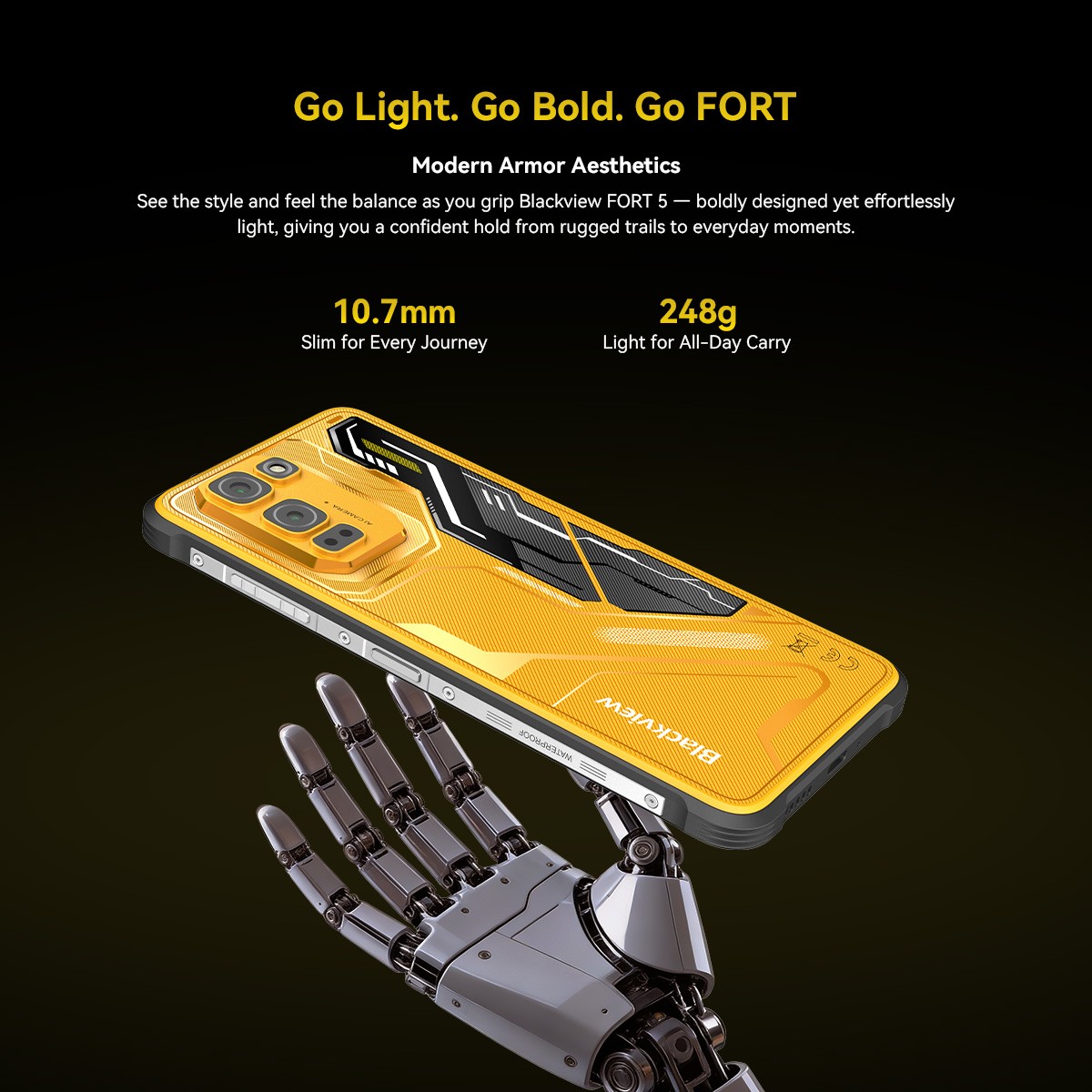 Blackview FORT 5 AI Rugged Smartphone 48GB+256GB 6.78″ 120Hz Android16 NFC 108MP
