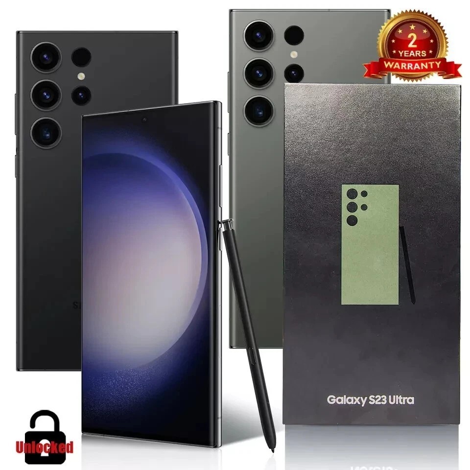 New Sealed Samsung Galaxy S23 S22 Ultra 5G SM-S918U1 Factory Unlocked US Stock