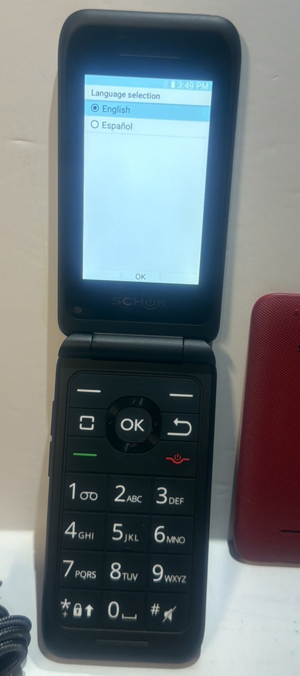 Schok 4G Unlocked 3.2″ Dual Screen Classic Flip Phone for Seniors & Kids