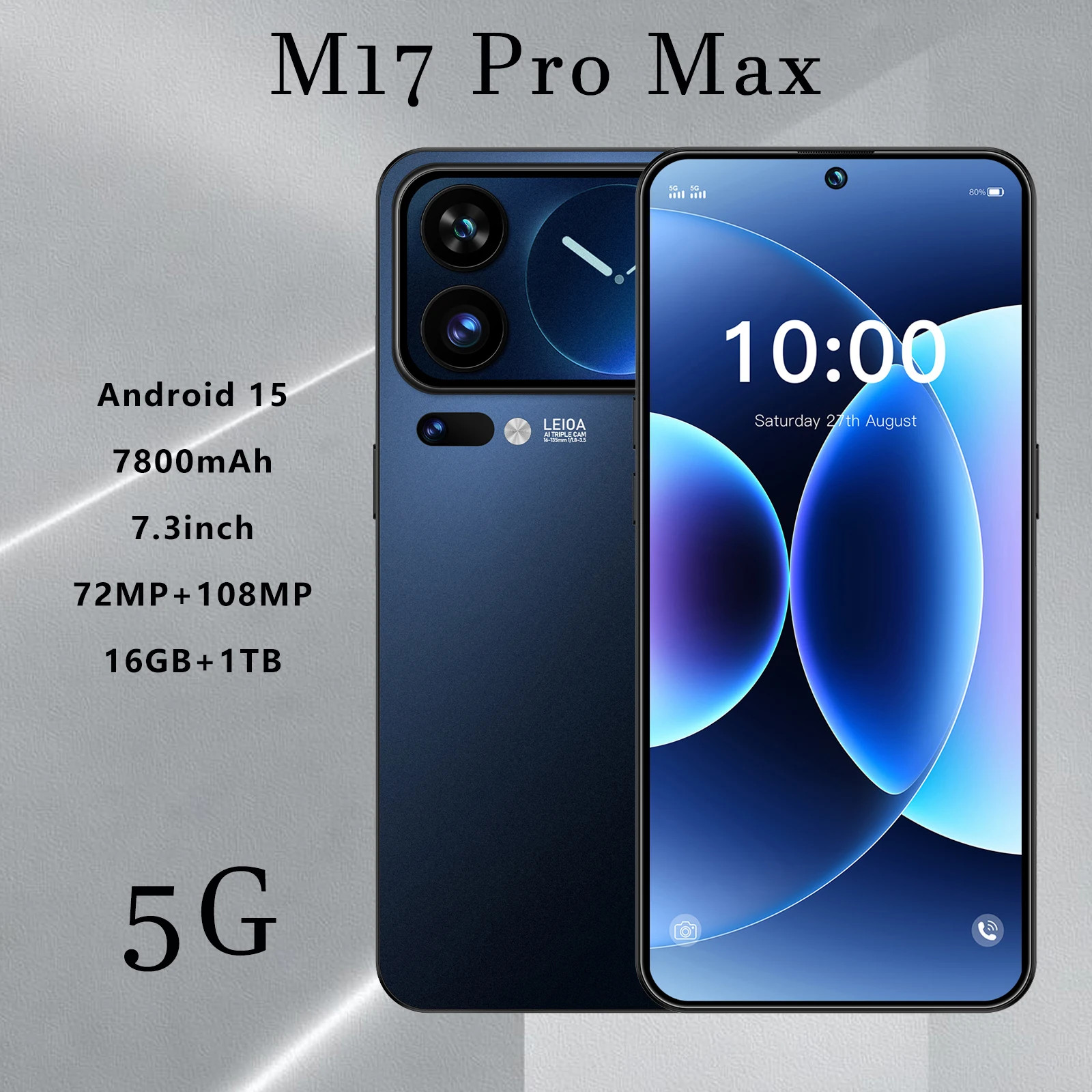 2026 New High Quality M17 Promax original intelligent 4G 5G dual card dual stand