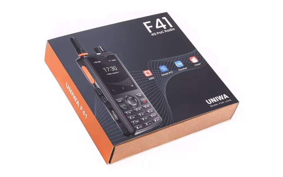 F41 7S+ Zello Walkie Talkie 4G Radio Sim Card Support Wifi Bluetooth Long Range