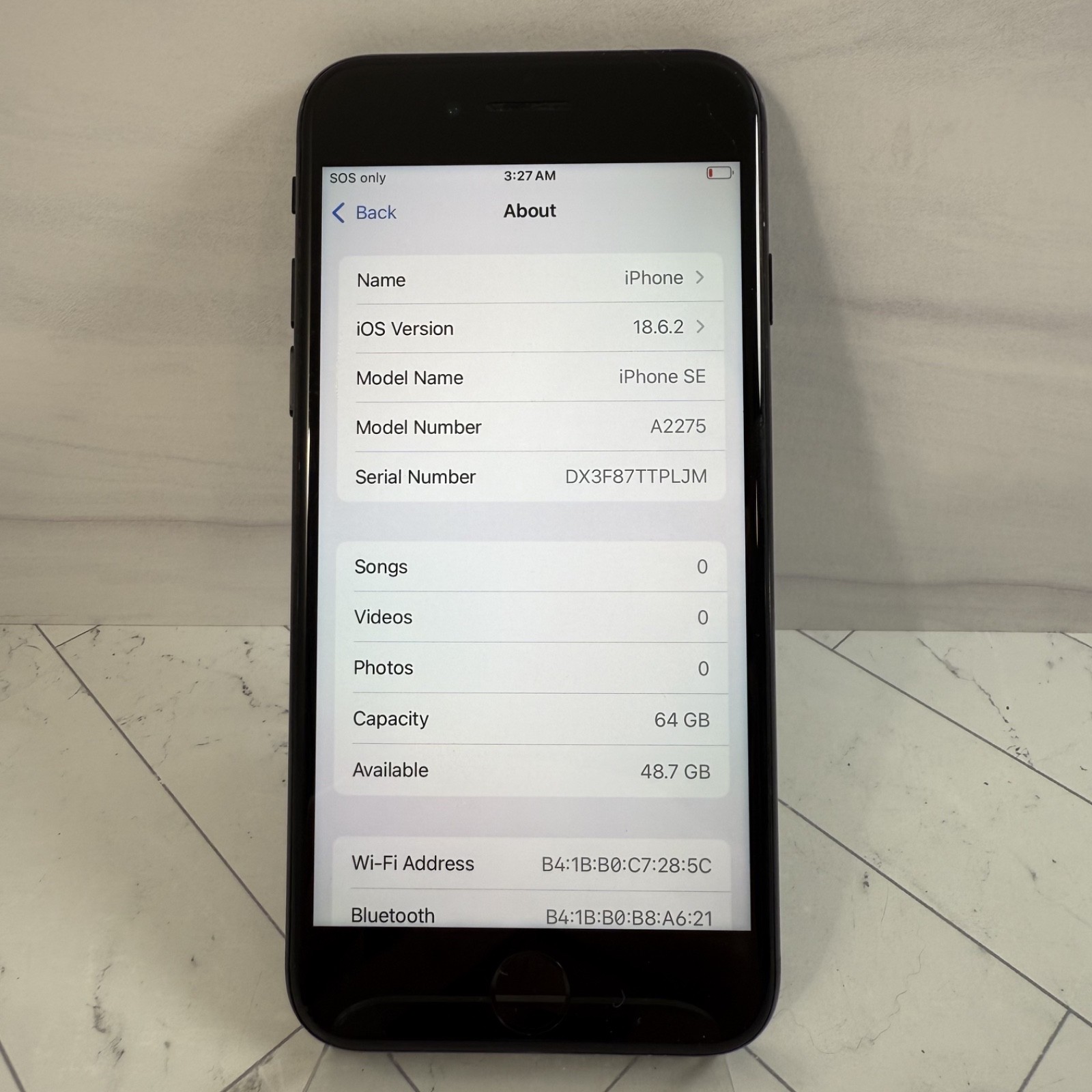 Apple iPhone SE 2nd Gen 64GB A2275 Black Unlocked T-Mobile AT&T Verizon #A55