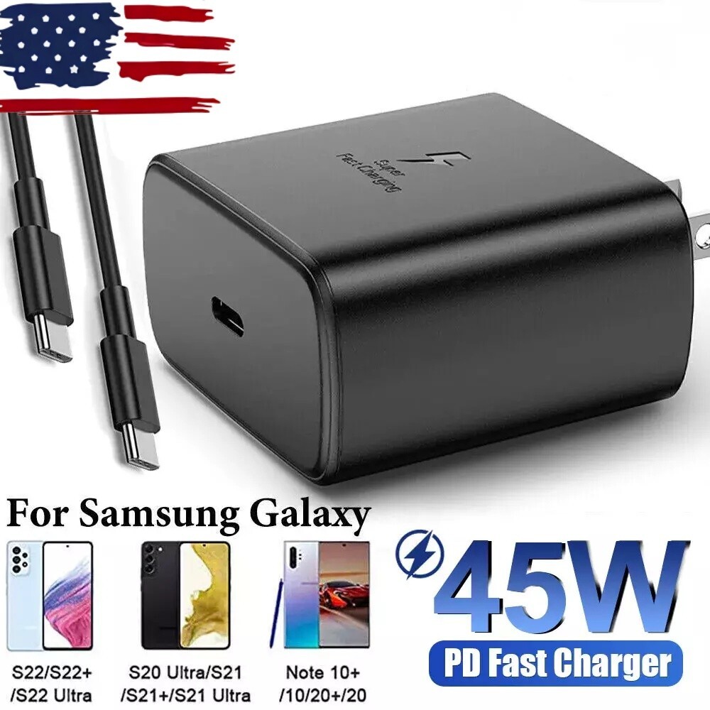 6FT Charger Cable Type c Super Fast Wall Adapter For Samsung Galaxy S23 S22 S21