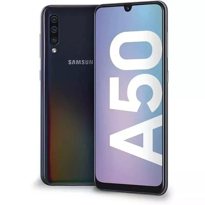 New Samsung Galaxy A50 SM-A505U 64GB Single Sim Unlocked Black Smartphone