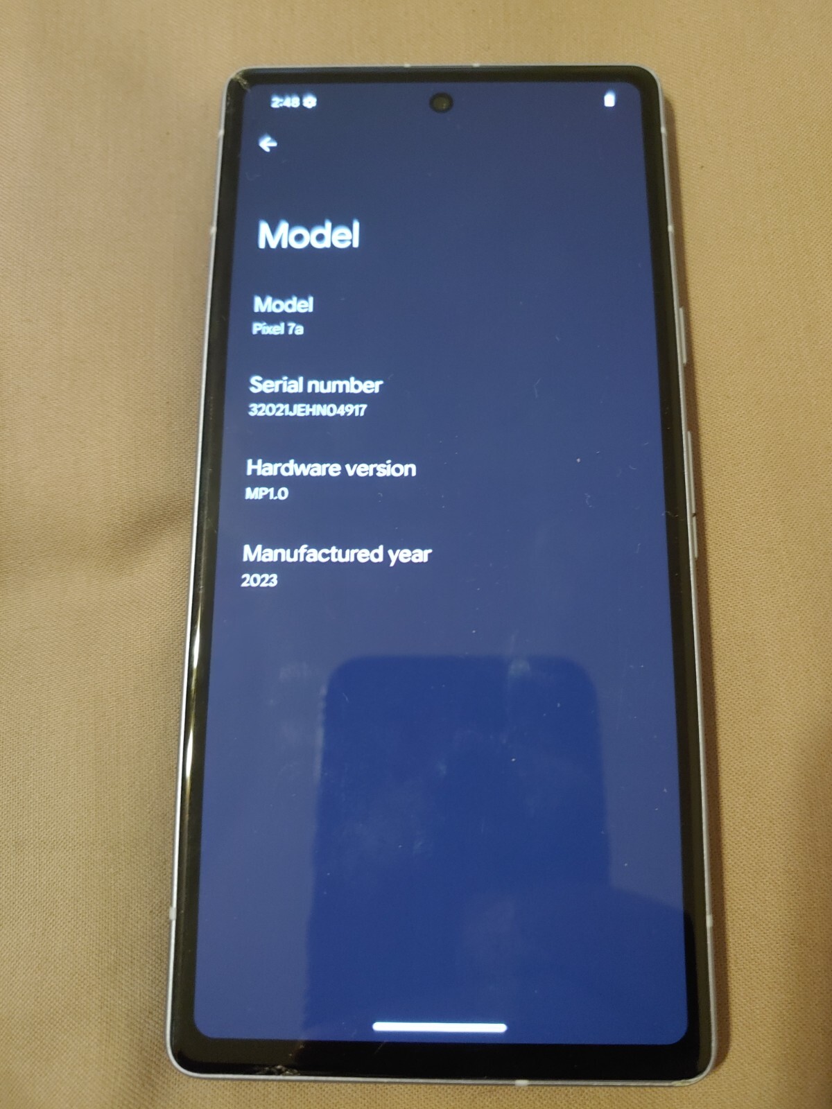 Unlocked Google Pixel 7a GA03694US 6.1” FHD+ 128GB 64MP NFC 5G Dual SIM, Sea