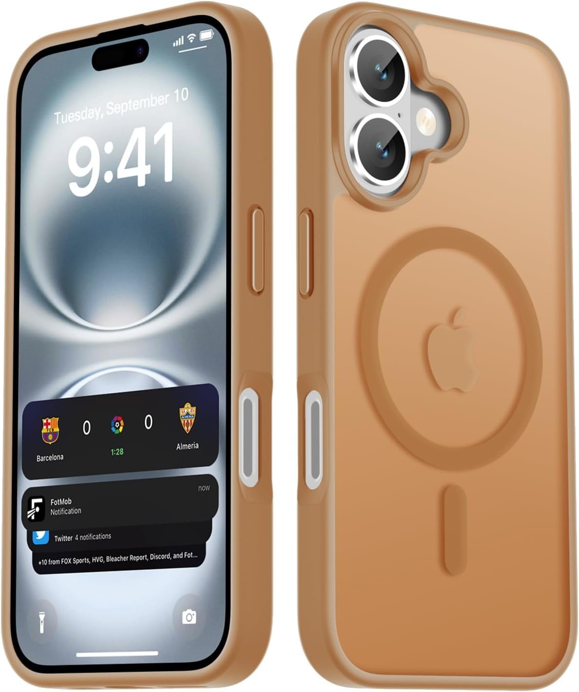 iPhone 16 Plus Case, Magnetic Phone Cover, Military Grade Protection, Black