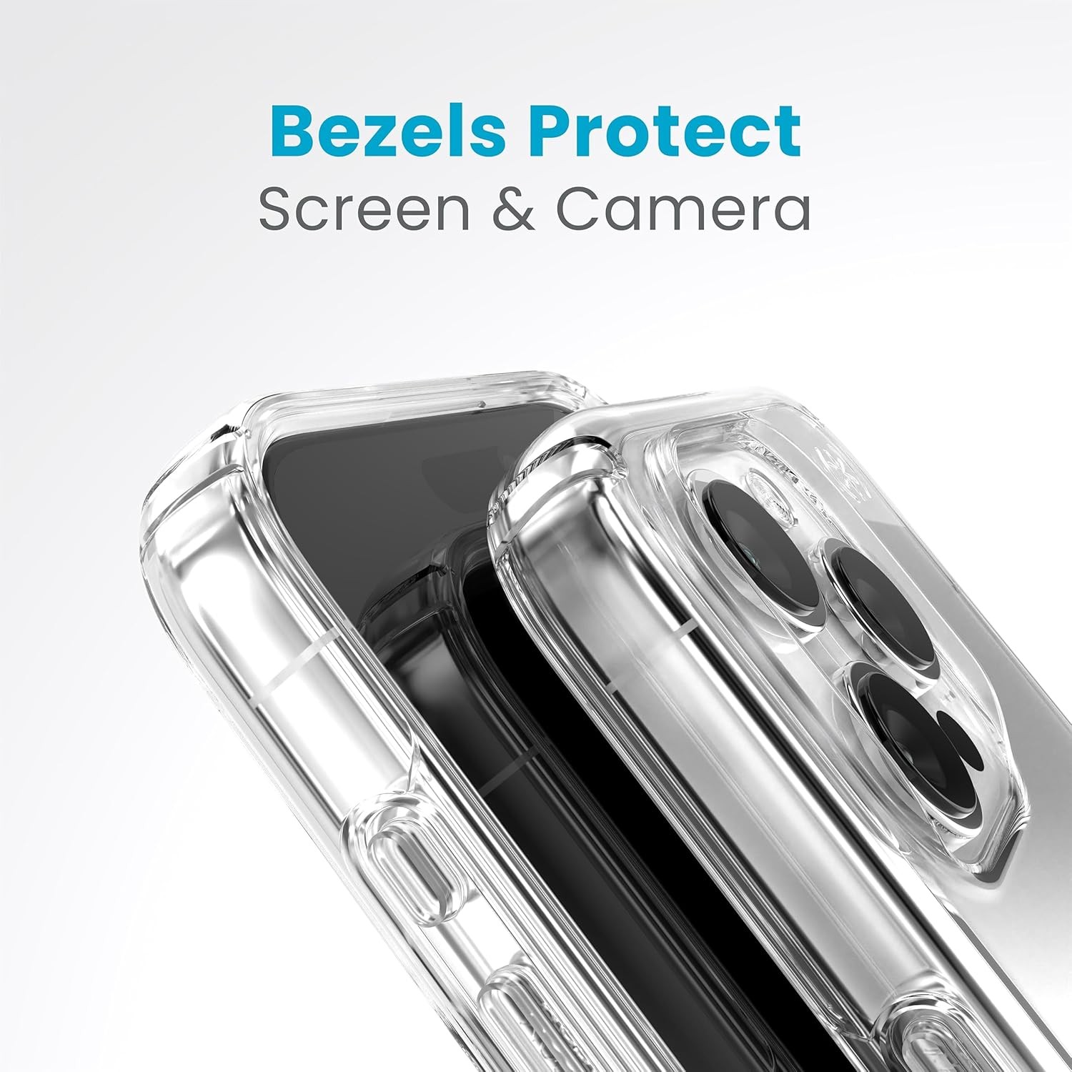 Clear iPhone 15 Pro Case – Scratch Resistant, Anti-Yellowing, 6.1 Inch Phone Cas
