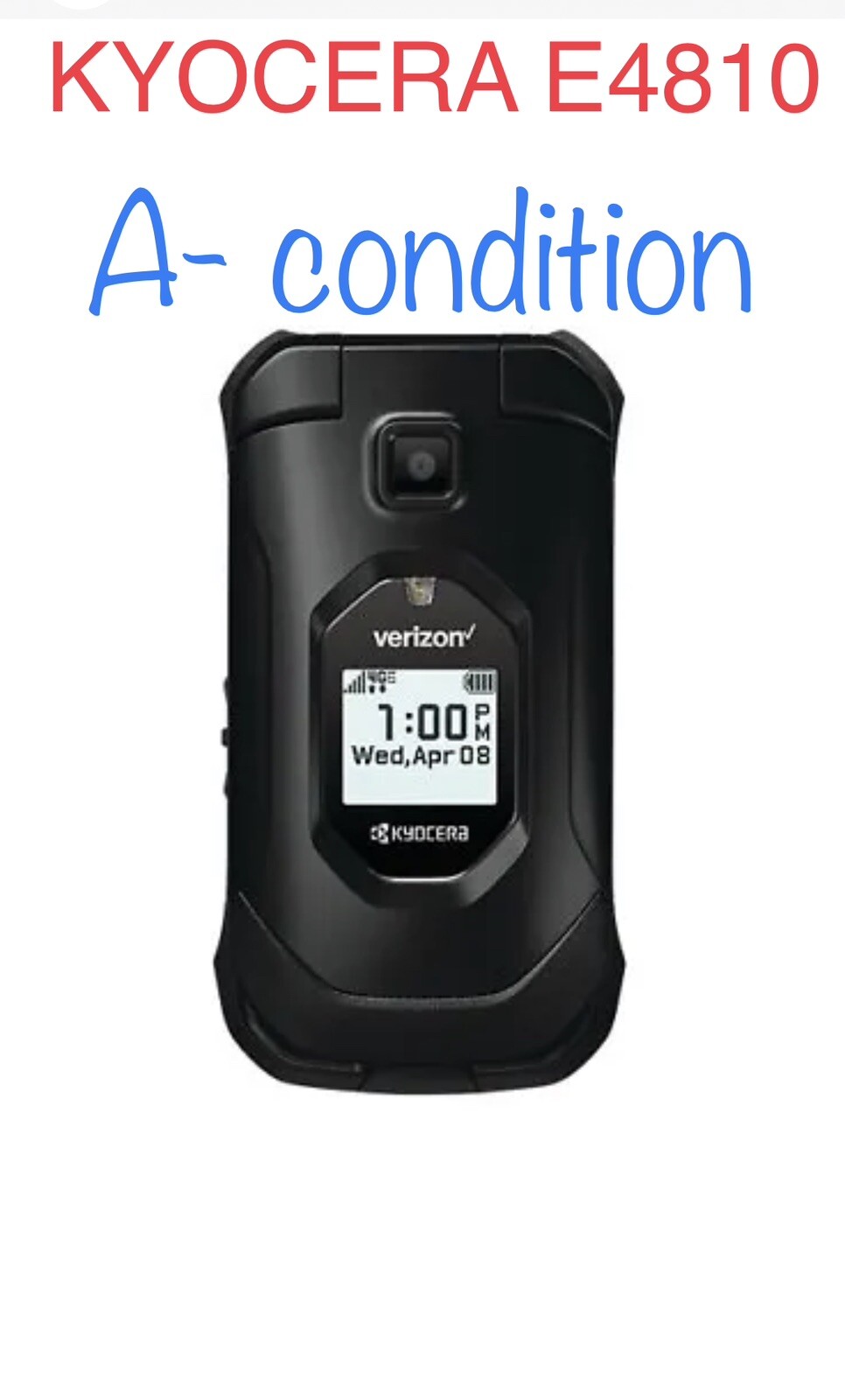 VERIZON KYOCERA DURAXV EXTREME E4810 16GB FLIP SMARTPHONE LTE HOTSPOT GPS