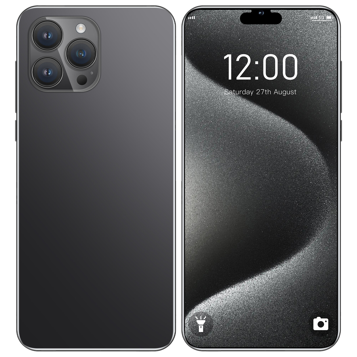 i15 Pro Max Smartphone Android 6.2” Unlocked 4+64GB 5000mAh 12+24MP Dual SIM