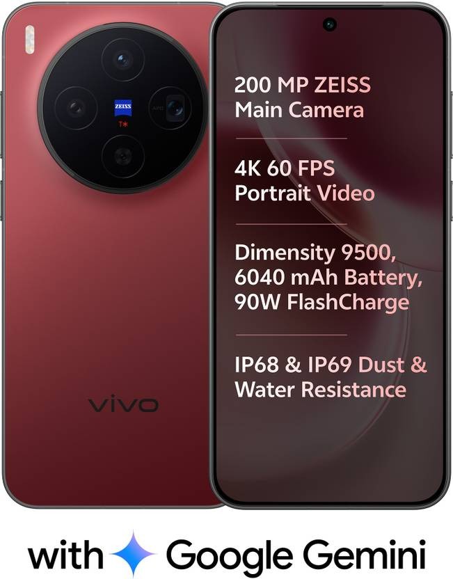 vivo X300 (Summit Red, 256 GB) (12 GB RAM) Global Version No Tariff To USA