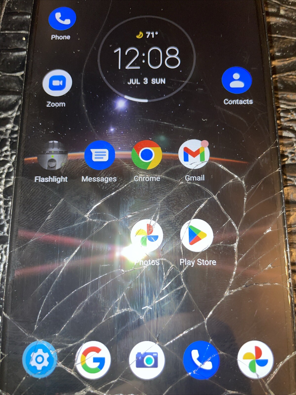 Motorola One 5G Ace 64GB ATT Works Well- Cracked Screen IMEI CLEAN
