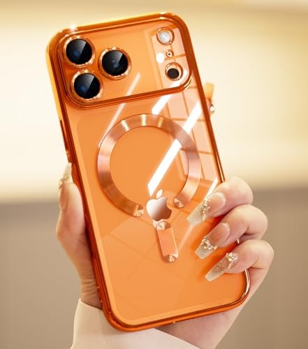 Cosmic Orange iPhone 17 Pro Max Case with Screen Protector & Camera Protection