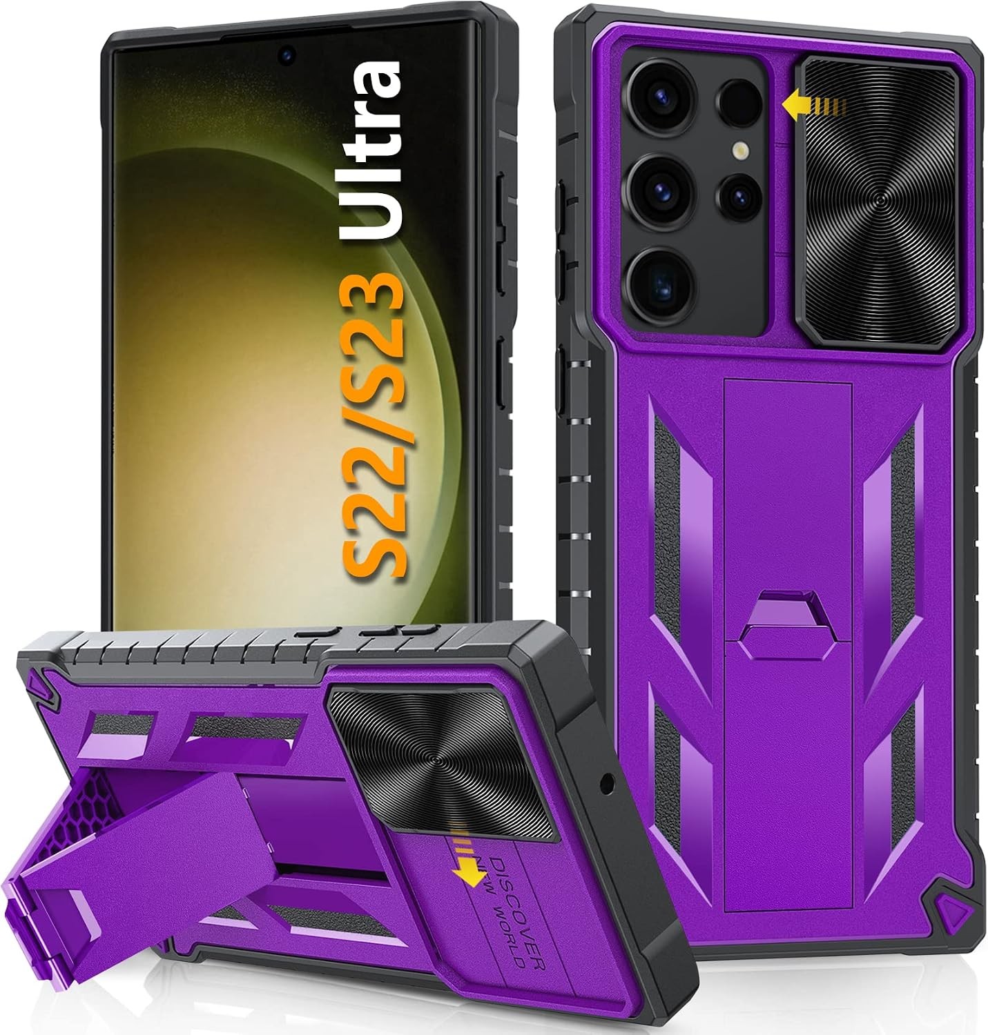 Rugged Phone Cover for Samsung Galaxy S23 Ultra – Military Grade Drop Proof Case