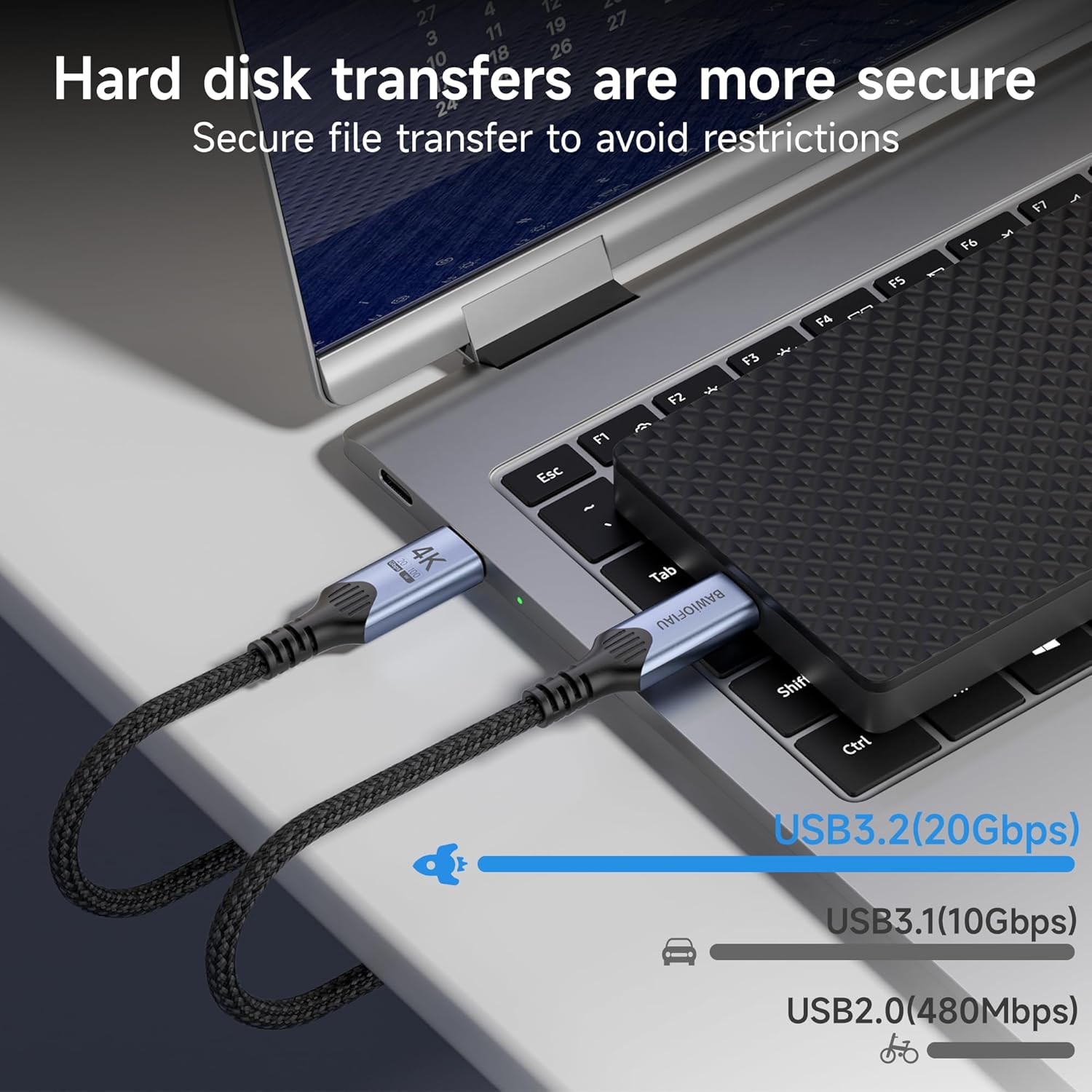 240W USB-C Fast Charger Adapter for Thunderbolt 4/3 10FT
