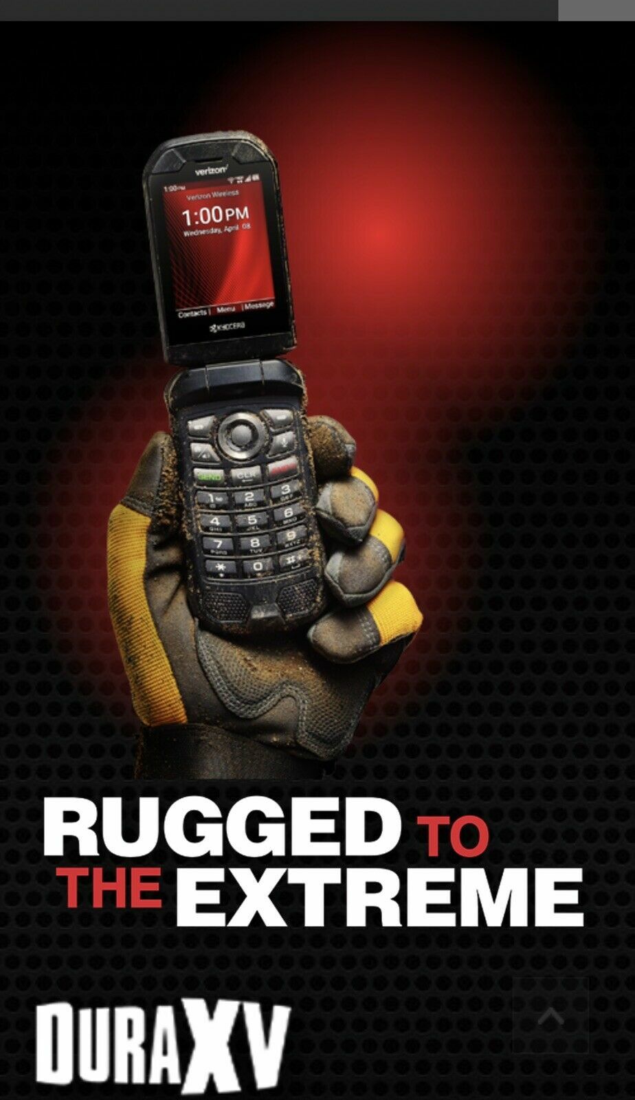 Kyocera DuraXV Extreme E4810 4G LTE Verizon Unlocked RUGGED Camera Flip Phone OB