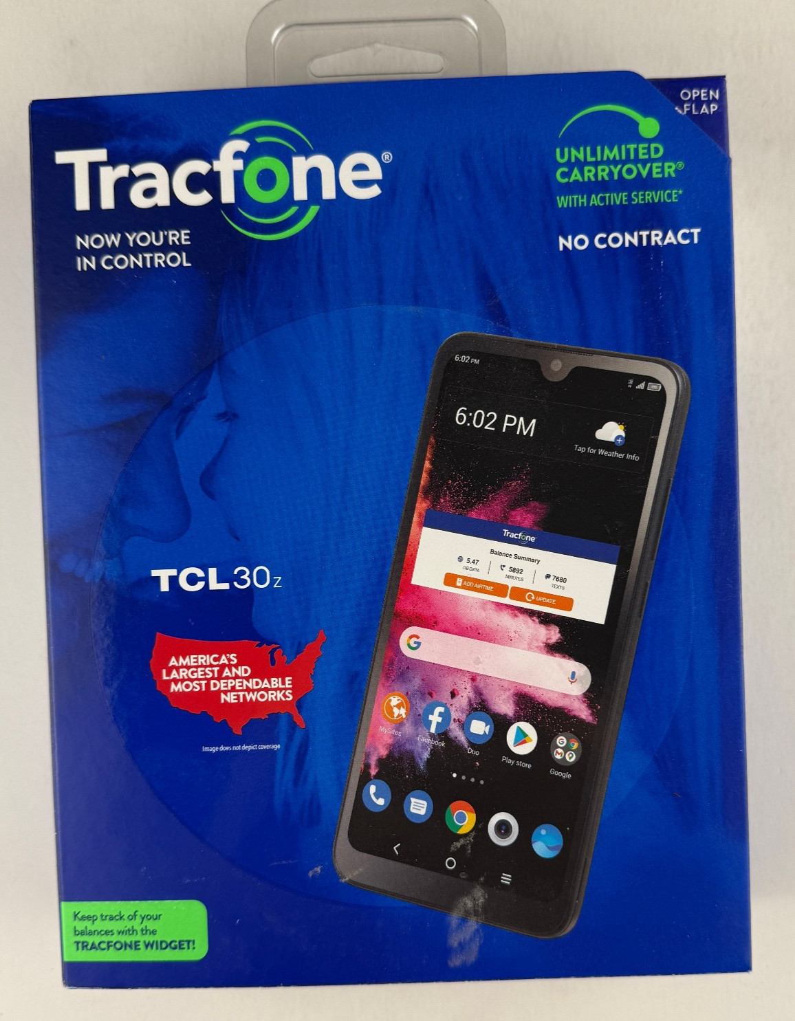 TCL 30 Z Tracfone 32GB 4G LTE Smartphone New 6.1″ HD Display Android 12