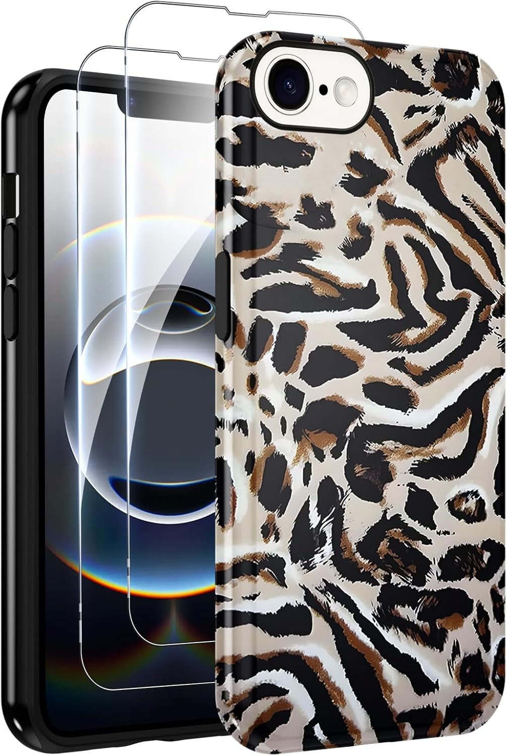Cheetah Print Phone Case for iPhone 16e Cute Girly Slim Shockproof Leopard Print