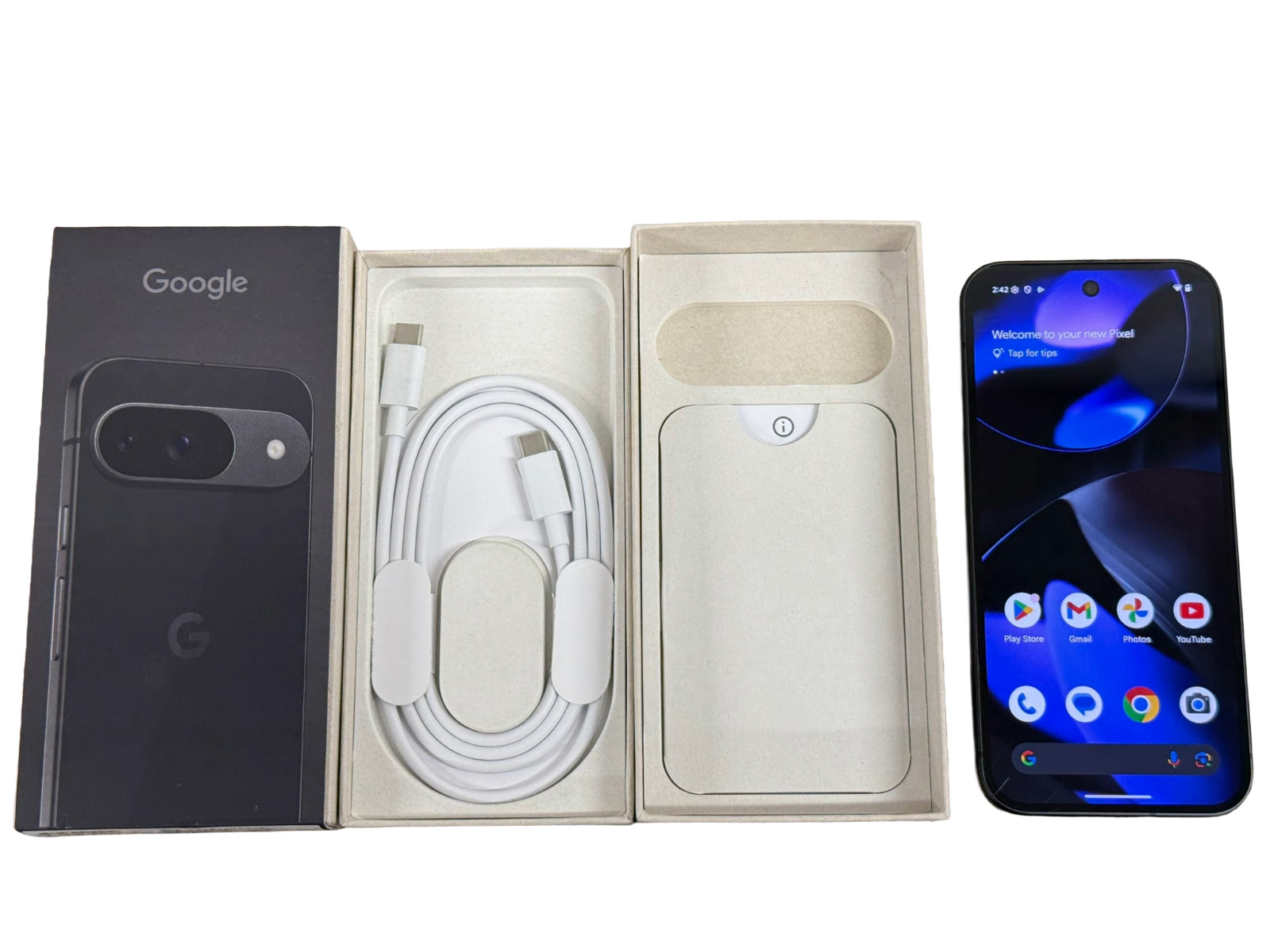 Google Pixel 9 5G 6.3″ Fully Unlocked GSM CDMA (Any Carrier) Excellent In-Box