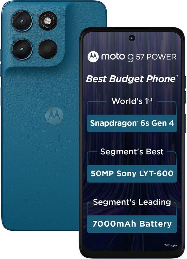 MOTOROLA g57 power 5G (Corsai , 128 GB 8GB ) 6s Gen 4 Processor Global Version.