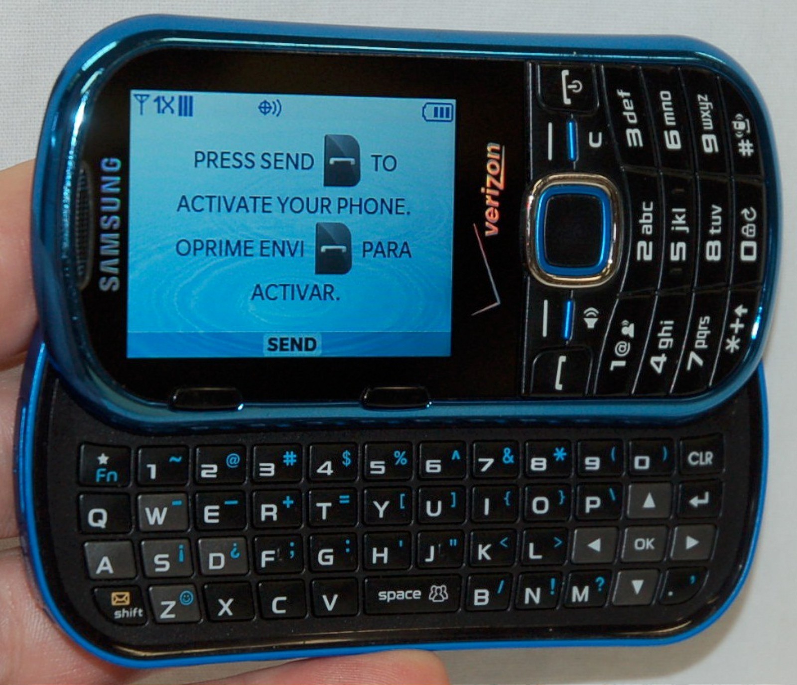 Samsung Intensity II 2 Phone Verizon CDMA SCH-U460 Brilliant Blue 1xRTT Grade C
