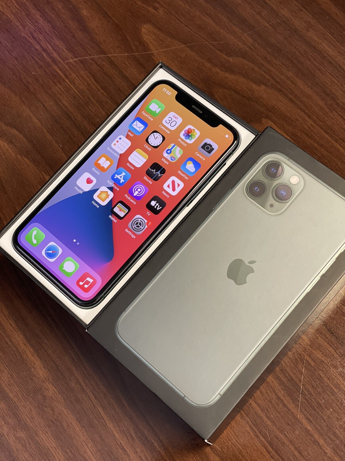Apple iPhone 11 Pro – 64GB – Midnight Green (Unlocked) A2160 (CDMA + GSM)