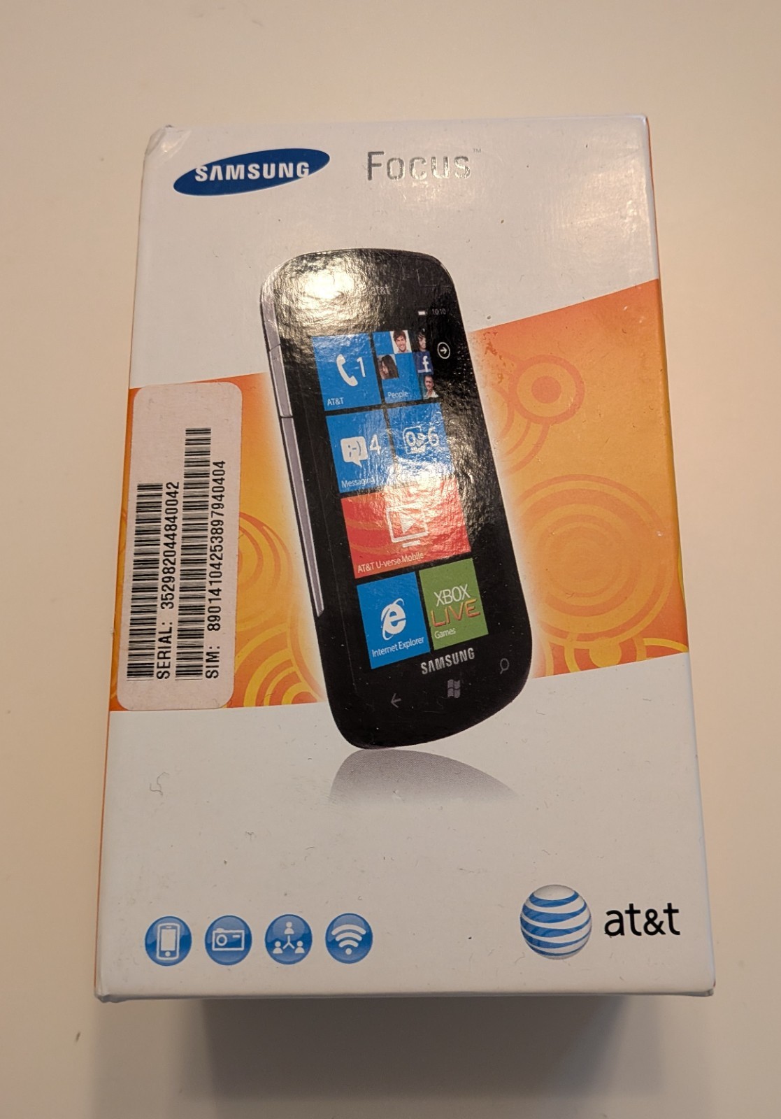 Samsung Focus Windows Phone (Open box, never used)