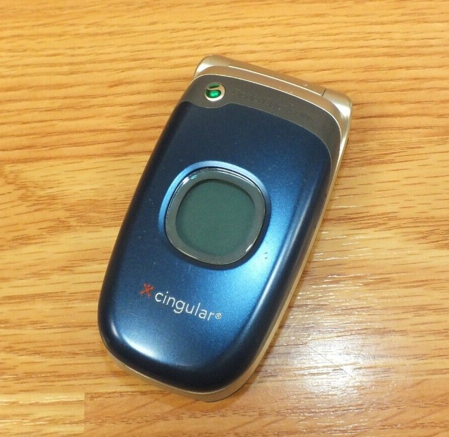 Sony Ericsson Z300a Blue (Cingular) Flip Phone Cell Phone **Vintage – READ**