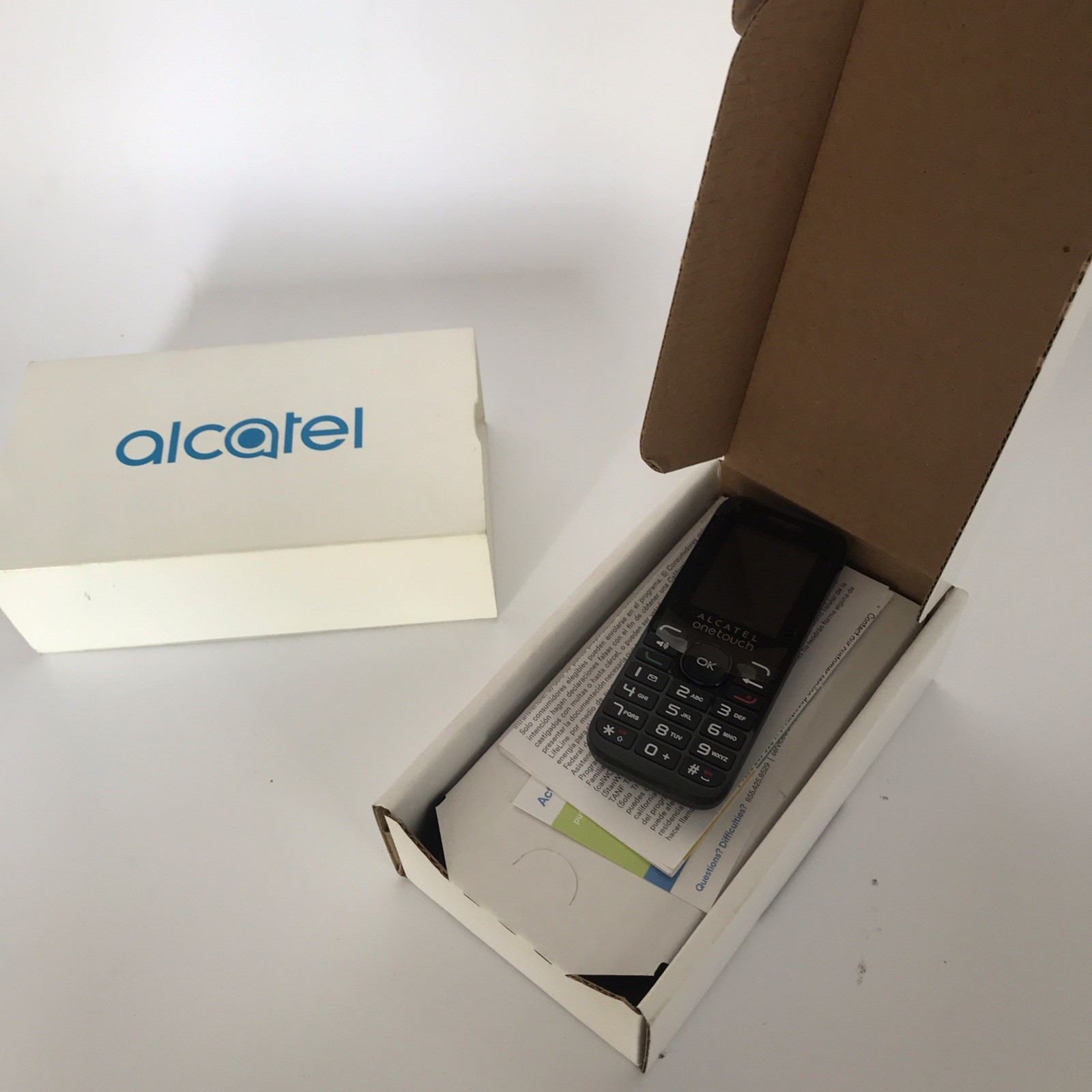 Alcatel 1018B OneTouch Black Bar Phone Single SIM Color Screen