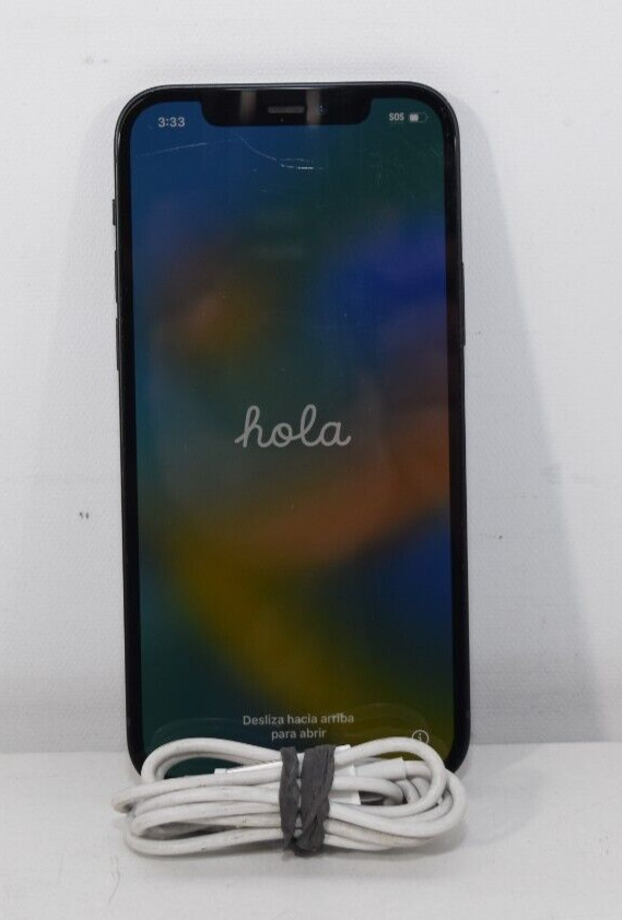 Apple iPhone 12 A2172 64GB AT&T (CDMA/GSM) Black MGEF3LL/A – Good