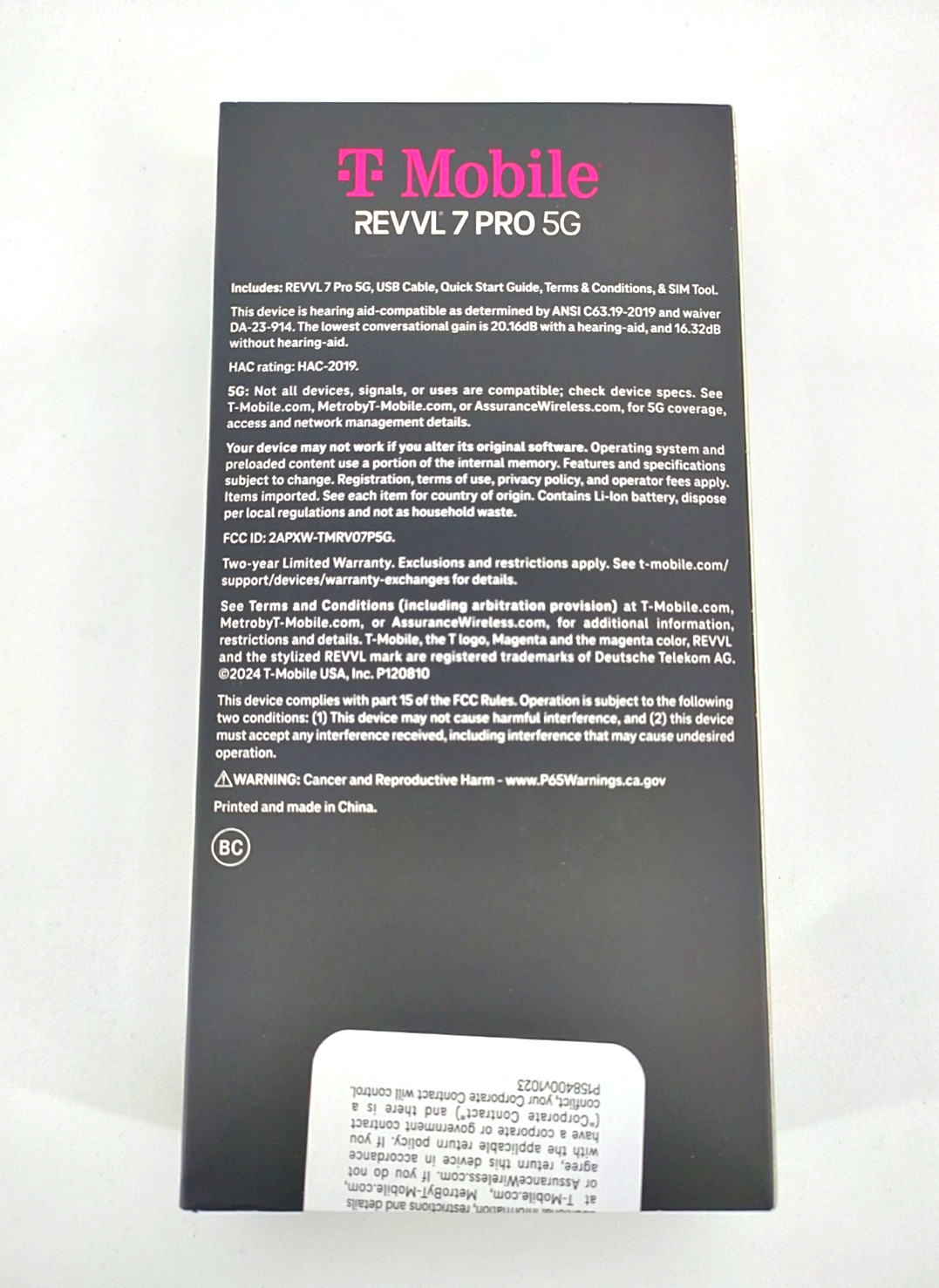 T-Mobile Revvl 7 Pro 5G 256GB GSM UNLOCKED Smartphone Azurite Blue Brand New