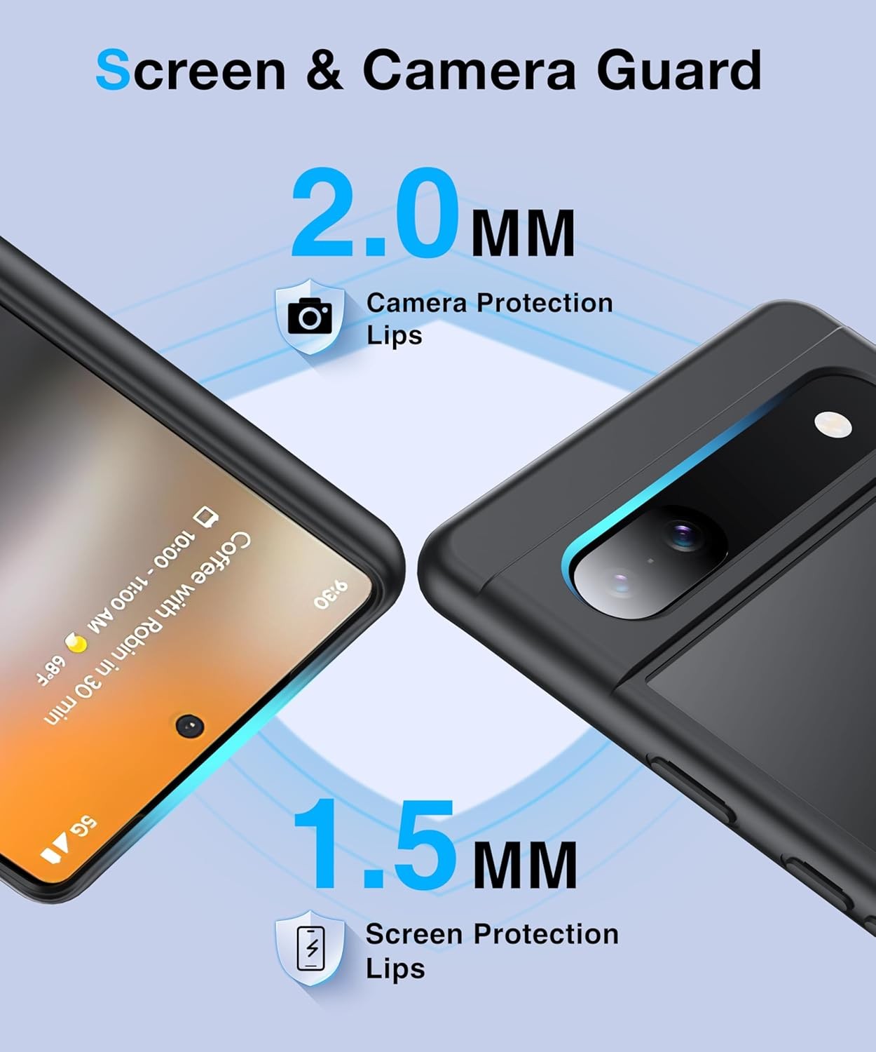 NO.1 Magnetic for Google Pixel 6a Case with Mag-Safe Slim Hard Case Soft Silicon