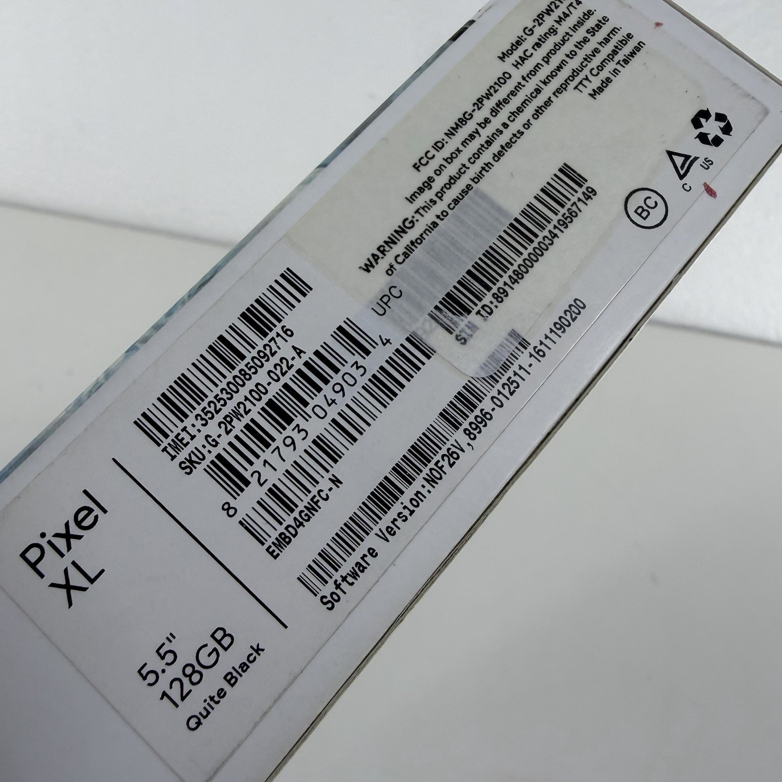 Google Pixel XL 2016 128GB 5.5″ G-2PW2100 Black Factory Unlocked 4G GSM New