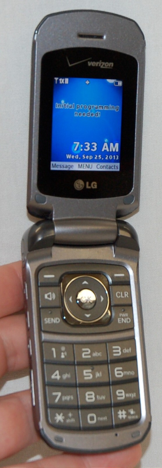 LG VX5600 Accolade GRAY Verizon Flip Cell Phone 2G Grade B Easy to use Vintage