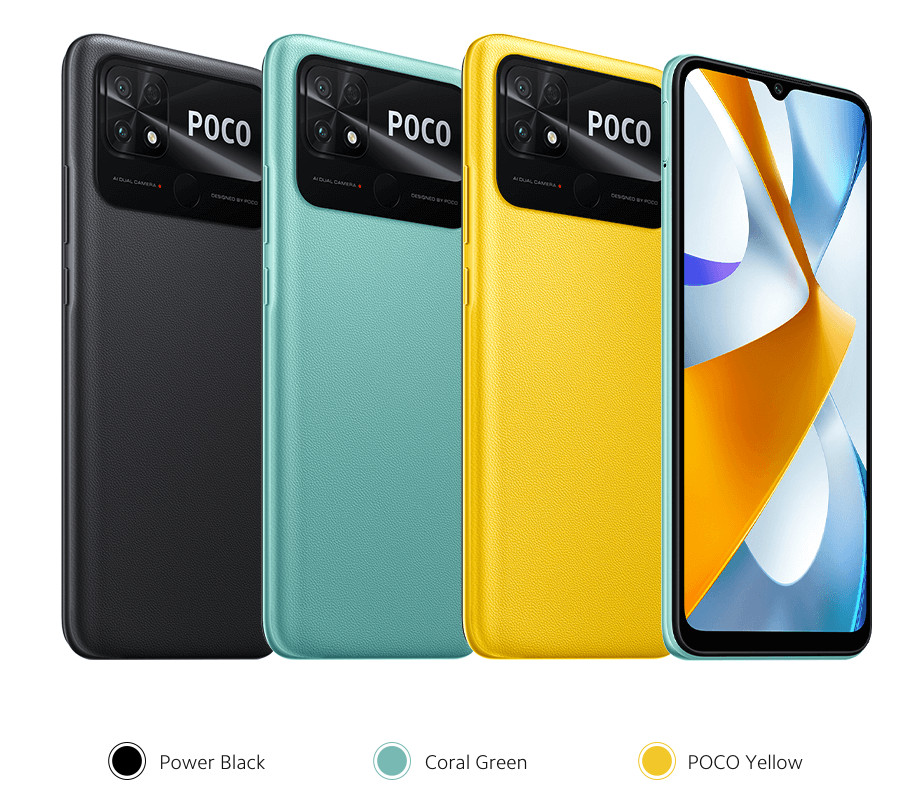 Xiaomi POCO C40 4G LTE Coral Green – 4GB RAM – 64GB ROM – Global Version – NEW