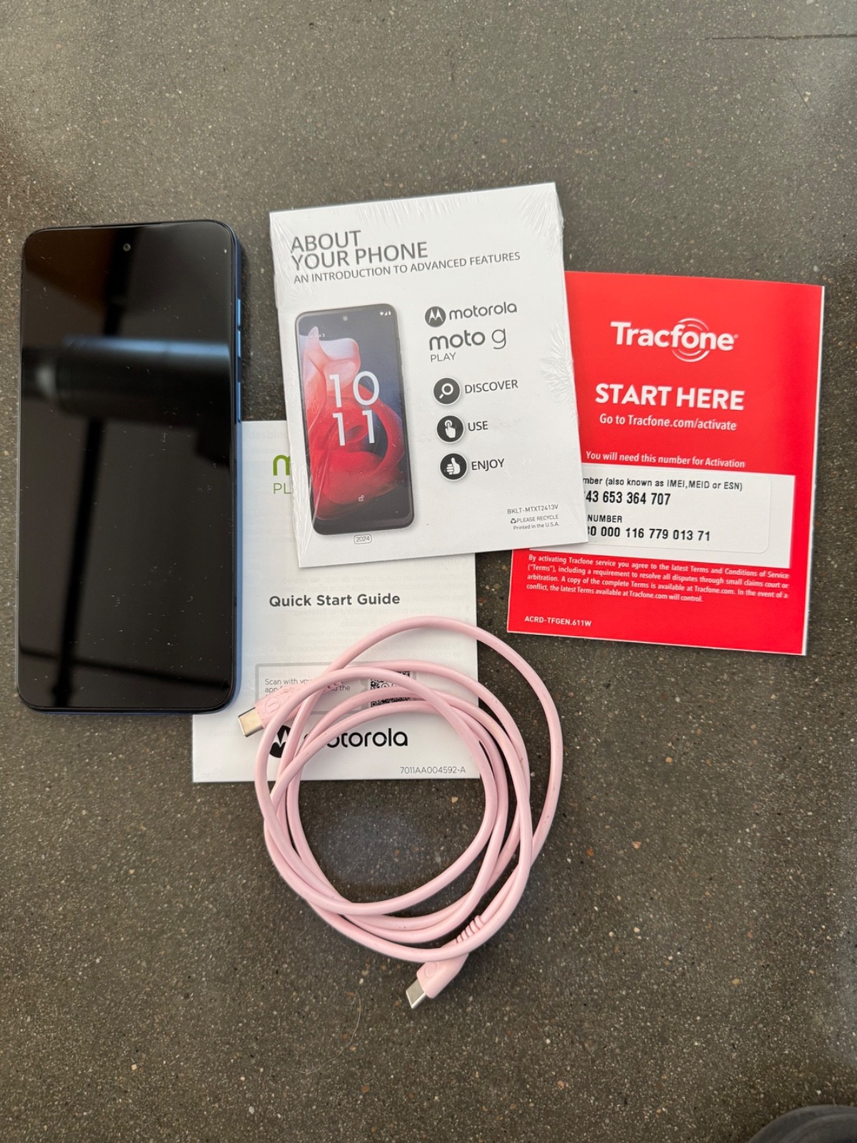 BRAND NEW 2024 Motorola Moto G Play SAPPHIRE BLUE – No Box