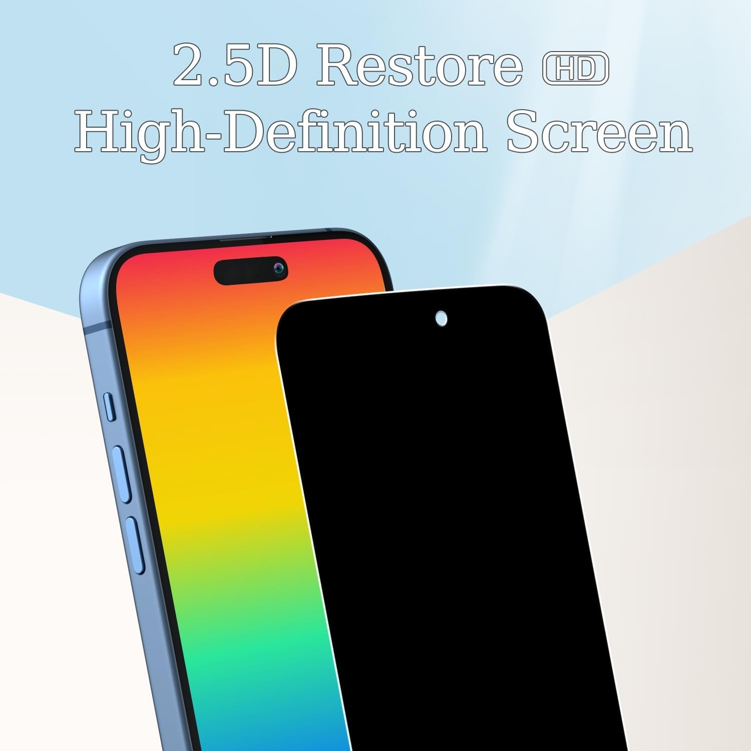 3 Pack Privacy Screen Protector for iPhone 16 Pro Max, Anti Spy & Anti Scratch