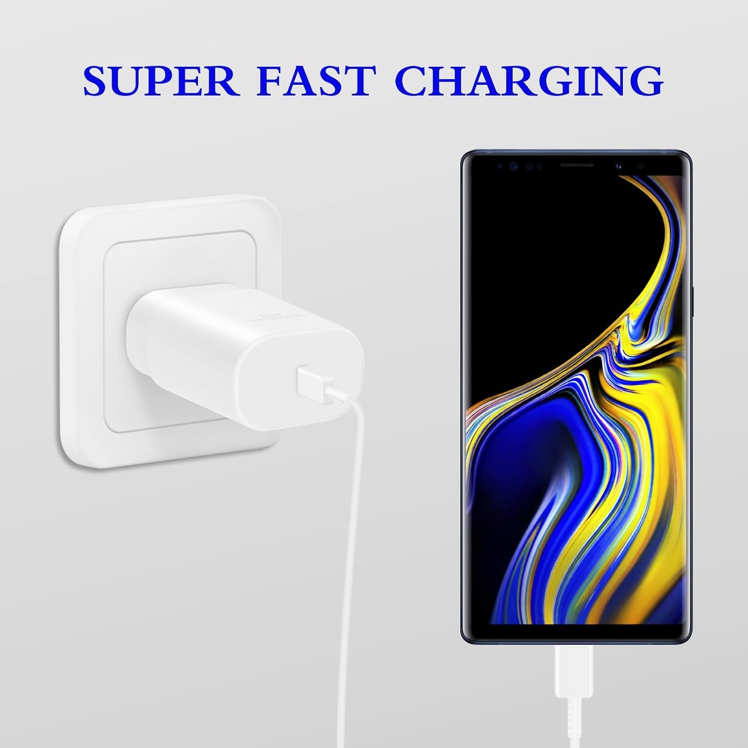 25W Type-C Fast Charging Block 2-Pack with 6ft Cable for Galaxy S23 Ultra/S22