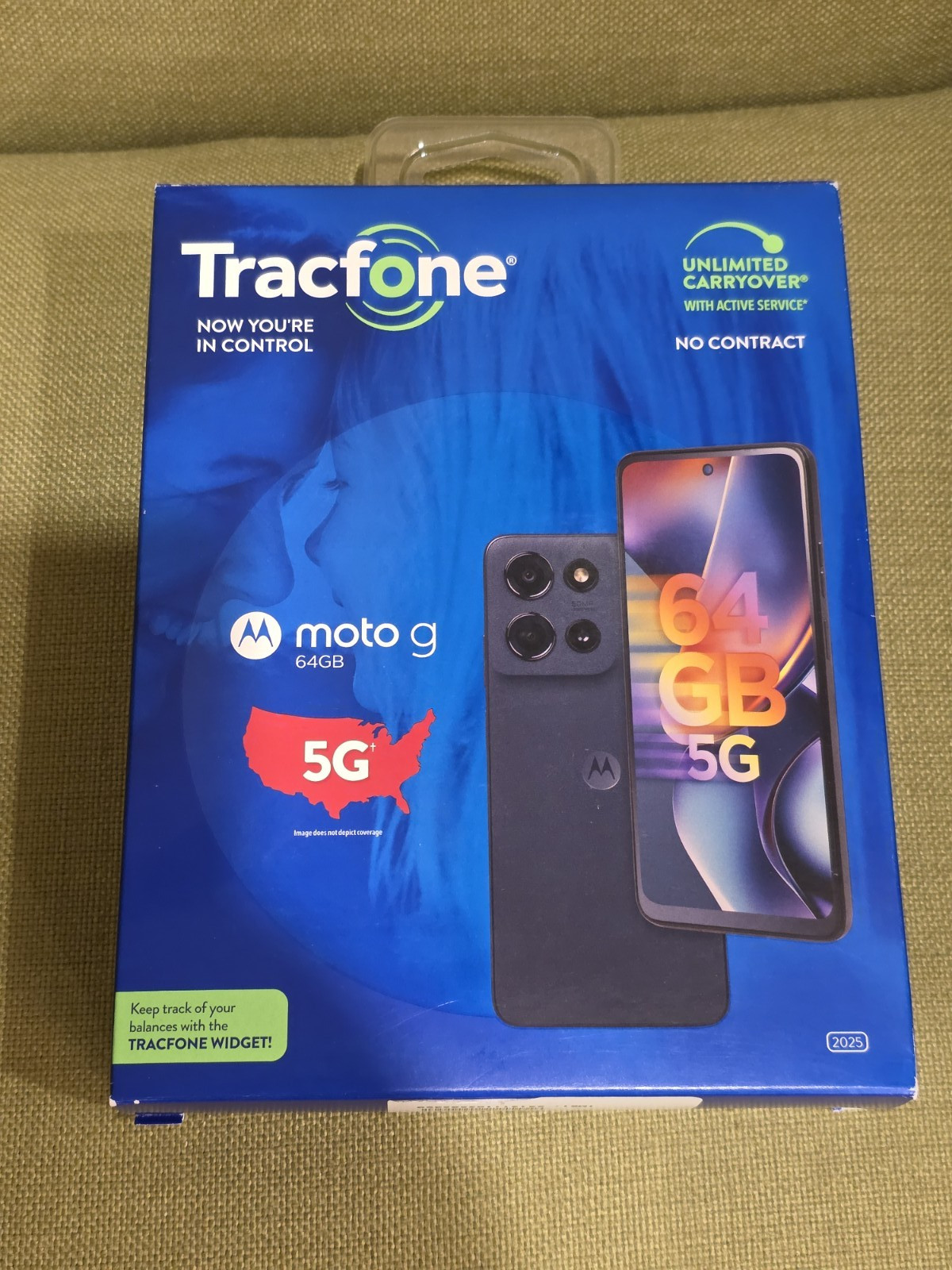 Tracfone Motorola Moto G 5G (2025) XT2513V w/ 1500 Min/Text/Data