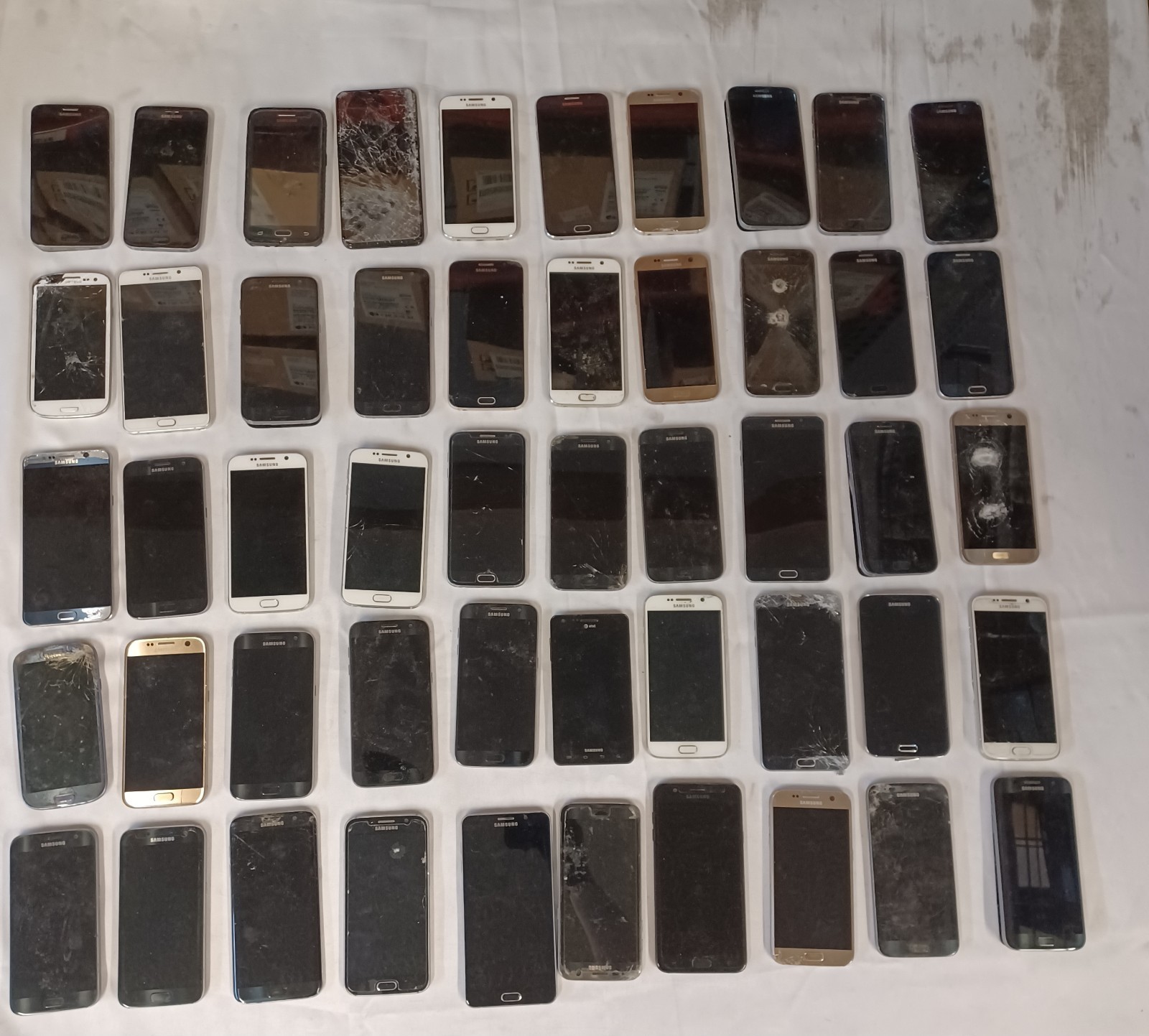 Lot of 50 Samsung Micro-USB Smartphones UNTESTED