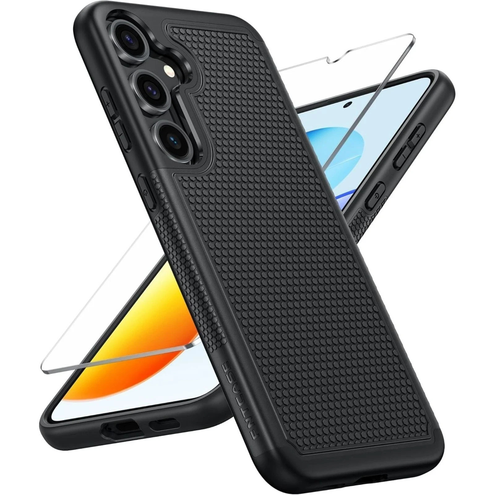 For Samsung Galaxy S25 Case with Dual Layer Heavy-Duty Rugged Protective Cover