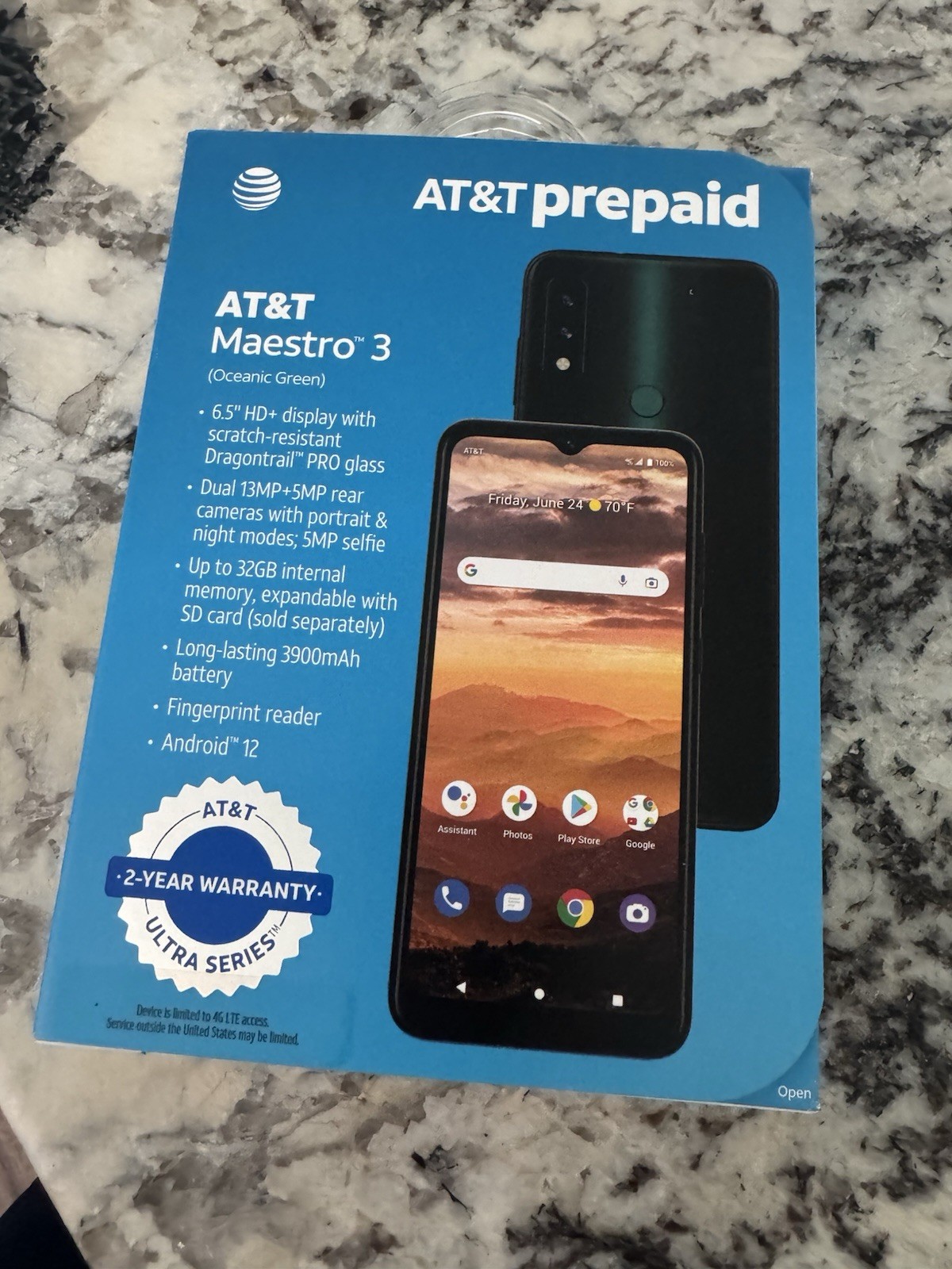 New Sealed AT&T MAESTRO 3 U626AA 32GB BRAND NEW AT&T LOCKED
