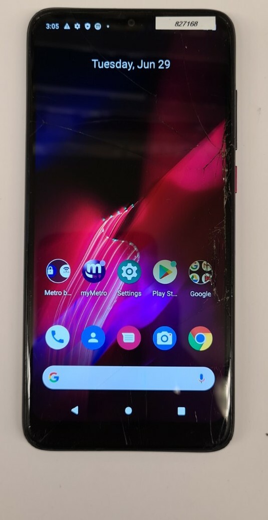 T-Mobile REVVL 4 unlocked Works Great Clean Esn Cracked Screen FREE SHIPPING