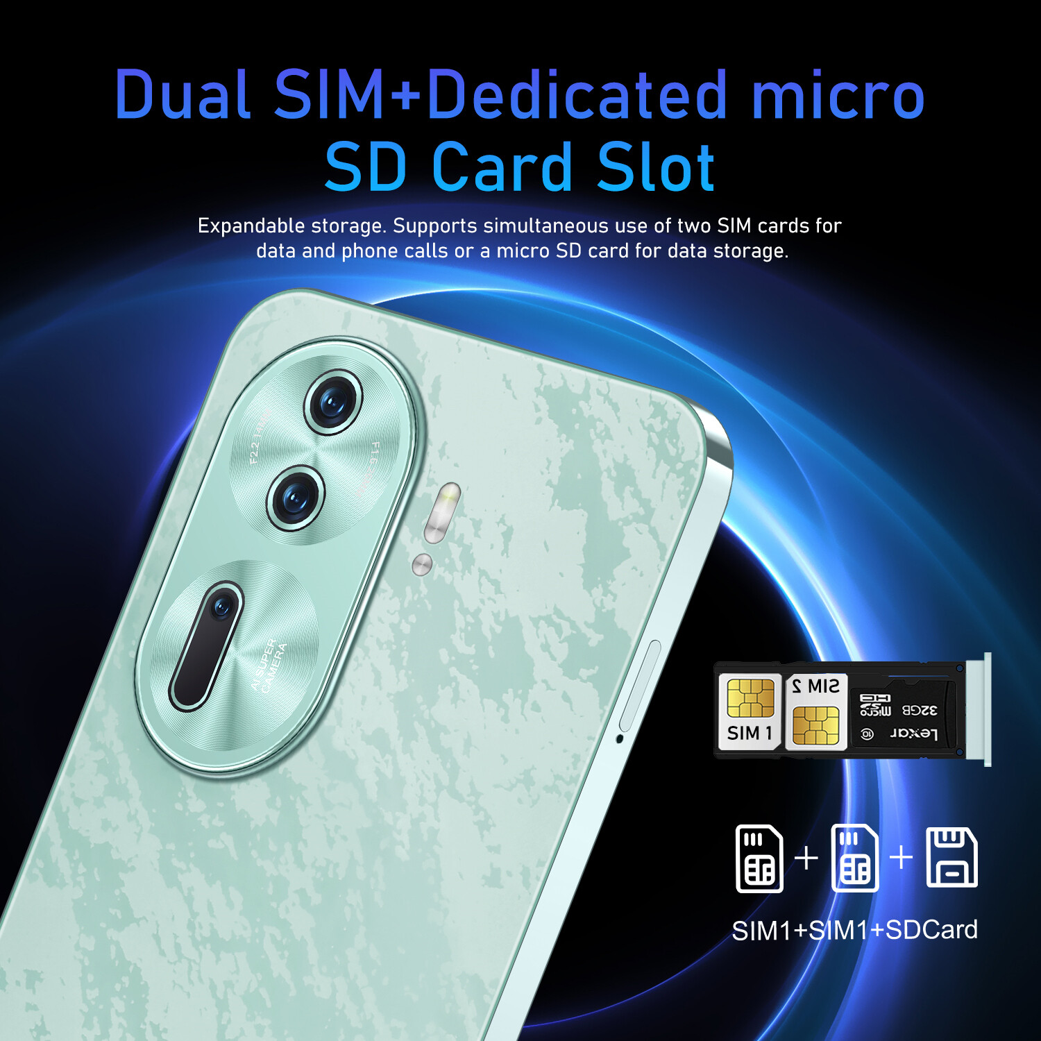 Reno11 Pro Smartphone Android 6.5” Unlocked 4+64GB 5000mAh 12+24MP Dual Camera