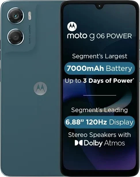 Motorola Moto G06 Power Tapestry Factory Unlocked 4GB RAM 64GB Storage
