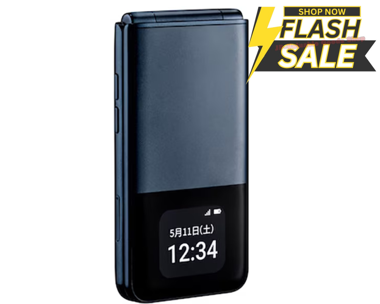 [New] ALT JAPAN MIVE AT-M140J Black ANDROID FLIP Phone UNLOCKED SIM Latest Japan