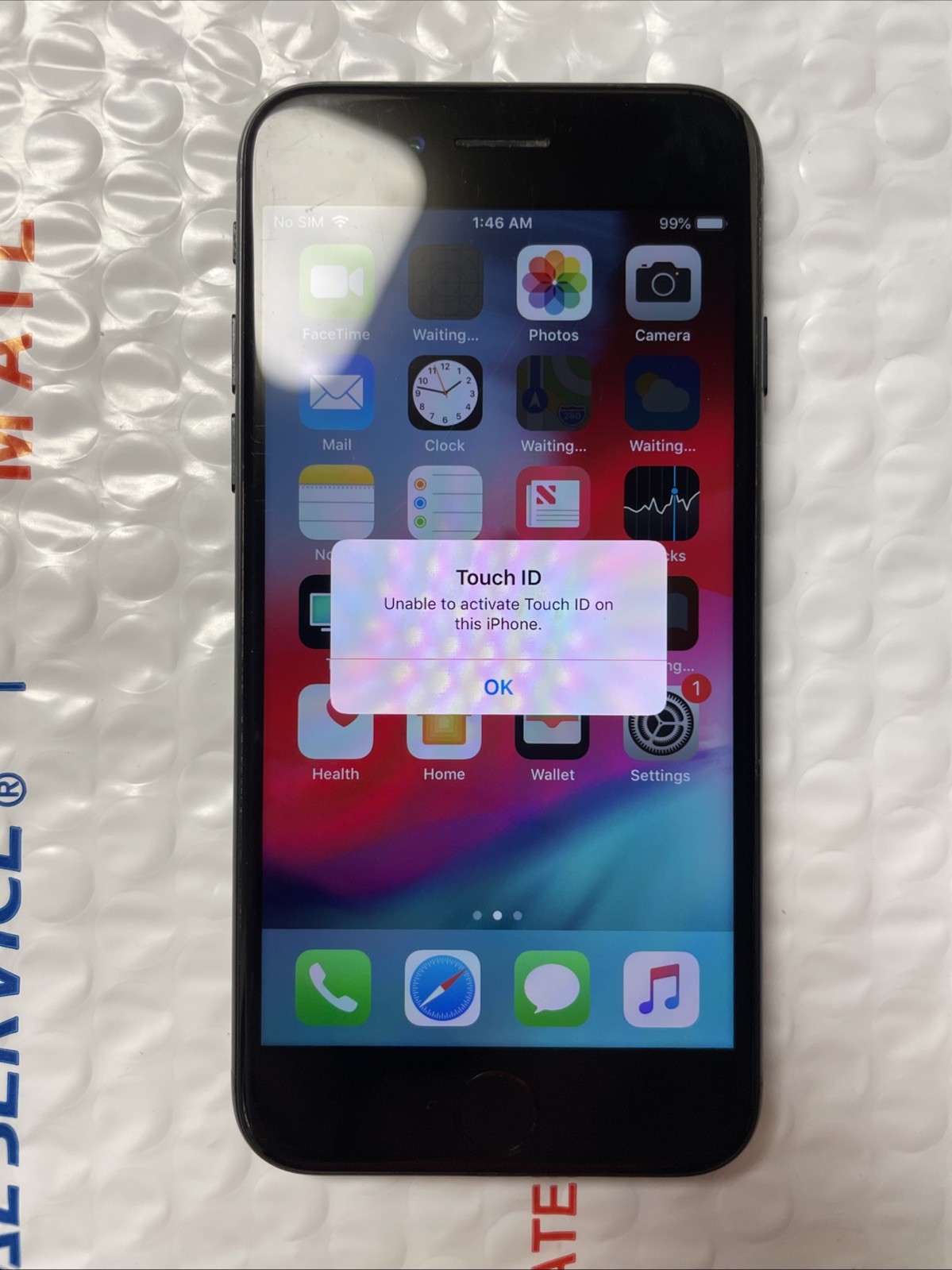 Apple iPhone 7 256 GB Black Unlocked MPRJ2LL/A A1660 GSM IOS 12.1