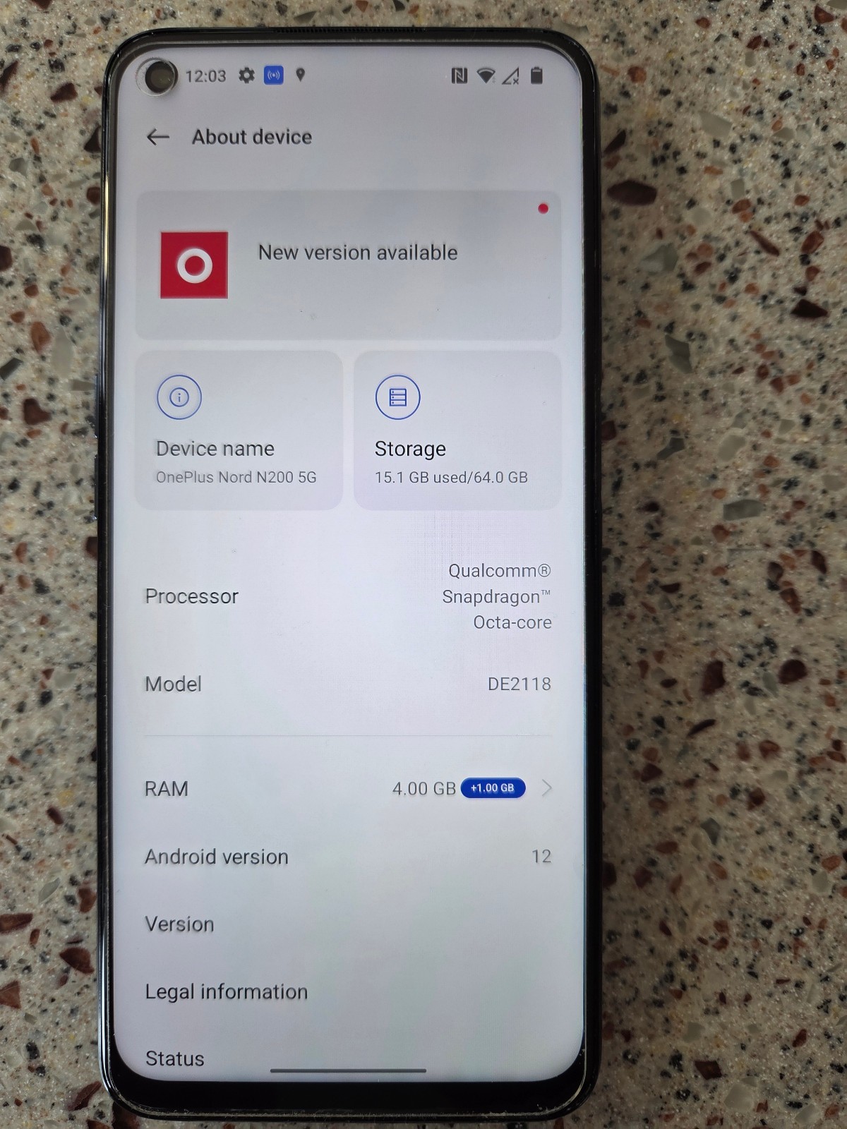 OnePlus Nord N200 5G – 64 GB – Blue Quantum (Metro) Unlockeded